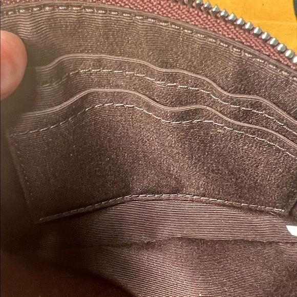 Coach Corner Zip Wristlet With Coach Stripe - Picture 7 of 11